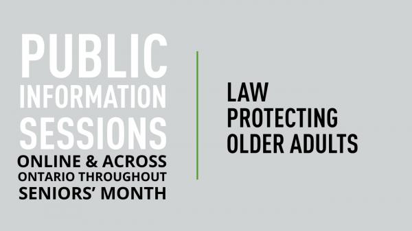 Image for event: The Law Protecting Older Adults
